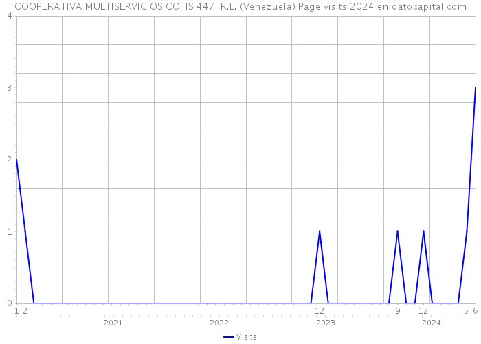 COOPERATIVA MULTISERVICIOS COFIS 447. R.L. (Venezuela) Page visits 2024 