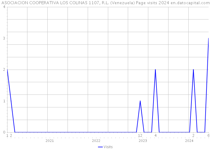 ASOCIACION COOPERATIVA LOS COLINAS 1107, R.L. (Venezuela) Page visits 2024 