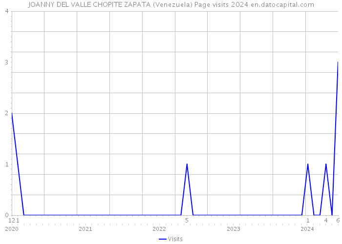 JOANNY DEL VALLE CHOPITE ZAPATA (Venezuela) Page visits 2024 