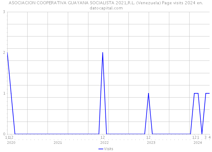 ASOCIACION COOPERATIVA GUAYANA SOCIALISTA 2021,R.L. (Venezuela) Page visits 2024 