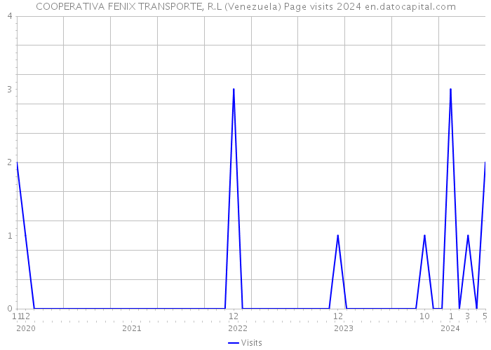COOPERATIVA FENIX TRANSPORTE, R.L (Venezuela) Page visits 2024 
