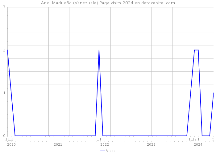 Andi Madueño (Venezuela) Page visits 2024 
