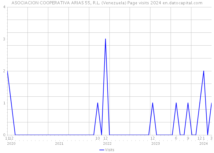 ASOCIACION COOPERATIVA ARIAS 55, R.L. (Venezuela) Page visits 2024 