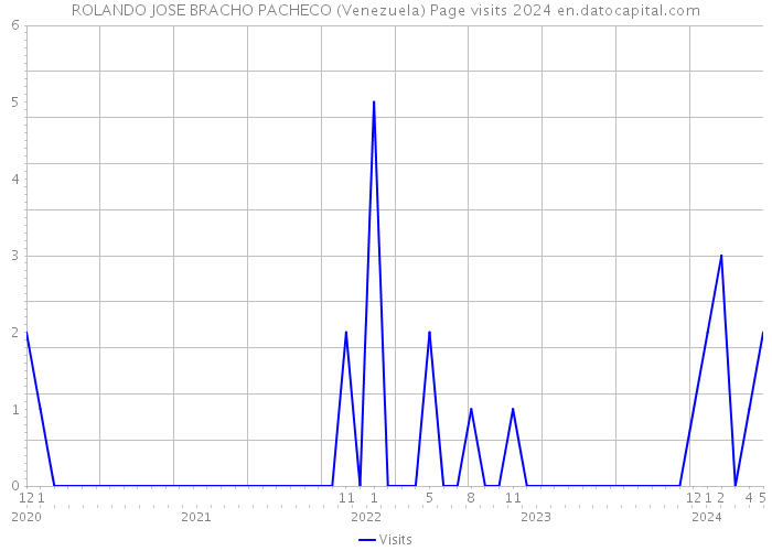 ROLANDO JOSE BRACHO PACHECO (Venezuela) Page visits 2024 