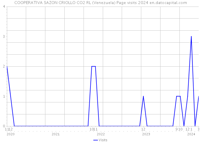 COOPERATIVA SAZON CRIOLLO CO2 RL (Venezuela) Page visits 2024 