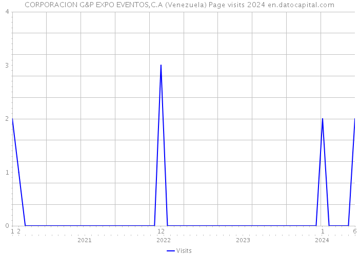 CORPORACION G&P EXPO EVENTOS,C.A (Venezuela) Page visits 2024 