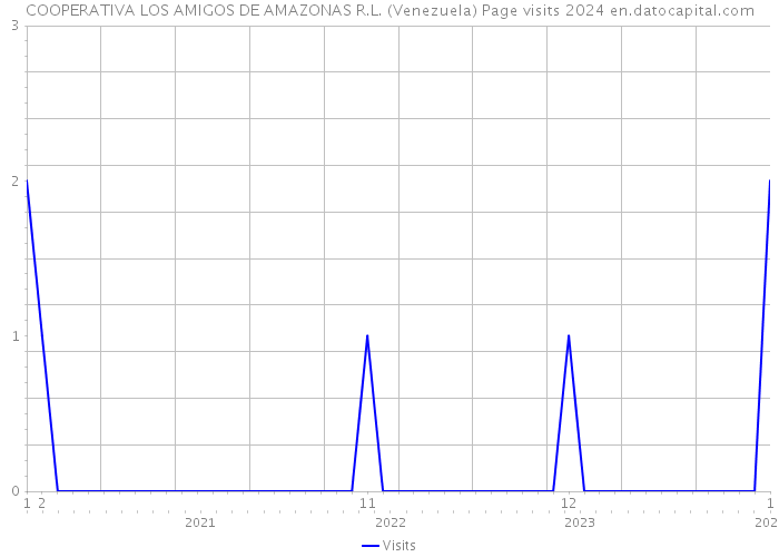 COOPERATIVA LOS AMIGOS DE AMAZONAS R.L. (Venezuela) Page visits 2024 