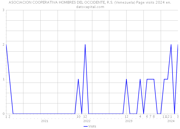 ASOCIACION COOPERATIVA HOMBRES DEL OCCIDENTE, R.S. (Venezuela) Page visits 2024 