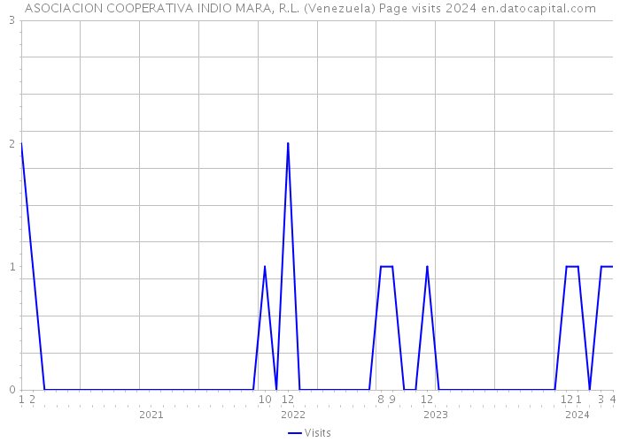 ASOCIACION COOPERATIVA INDIO MARA, R.L. (Venezuela) Page visits 2024 