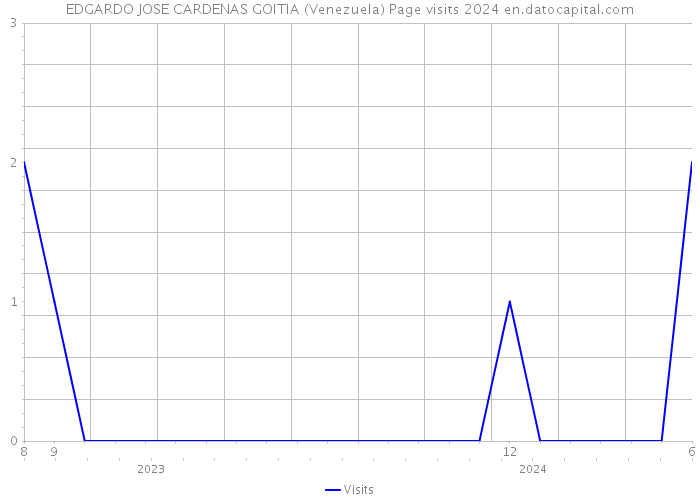EDGARDO JOSE CARDENAS GOITIA (Venezuela) Page visits 2024 
