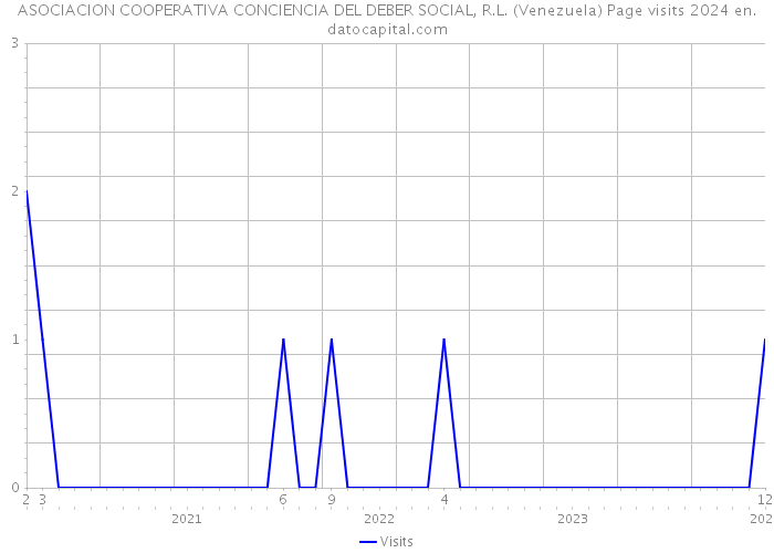 ASOCIACION COOPERATIVA CONCIENCIA DEL DEBER SOCIAL, R.L. (Venezuela) Page visits 2024 