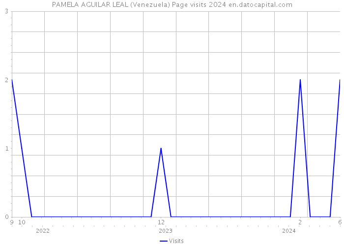 PAMELA AGUILAR LEAL (Venezuela) Page visits 2024 