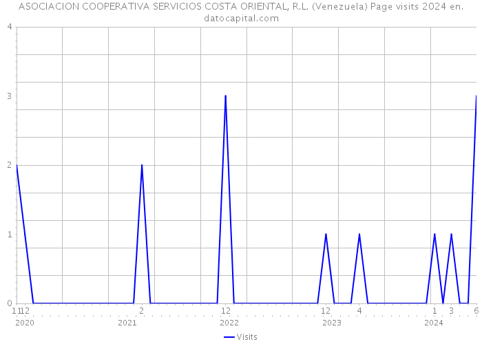 ASOCIACION COOPERATIVA SERVICIOS COSTA ORIENTAL, R.L. (Venezuela) Page visits 2024 