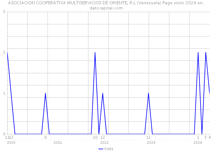 ASOCIACION COOPERATIVA MULTISERVICIOS DE ORIENTE, R.L (Venezuela) Page visits 2024 