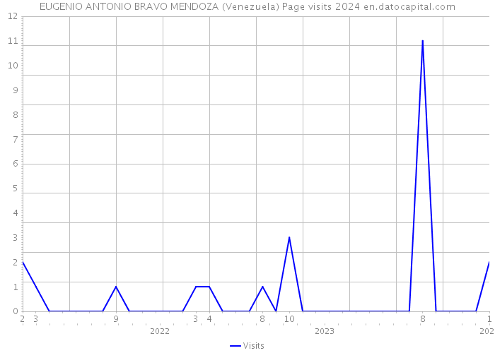 EUGENIO ANTONIO BRAVO MENDOZA (Venezuela) Page visits 2024 