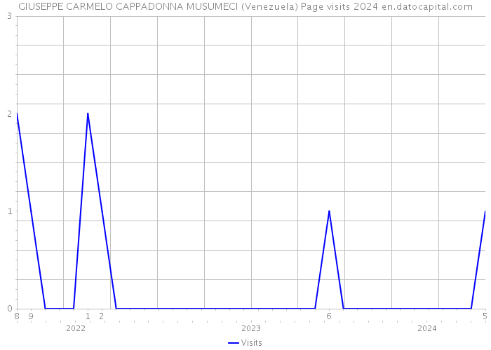 GIUSEPPE CARMELO CAPPADONNA MUSUMECI (Venezuela) Page visits 2024 