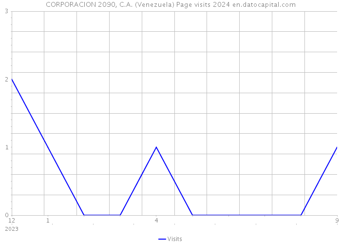 CORPORACION 2090, C.A. (Venezuela) Page visits 2024 