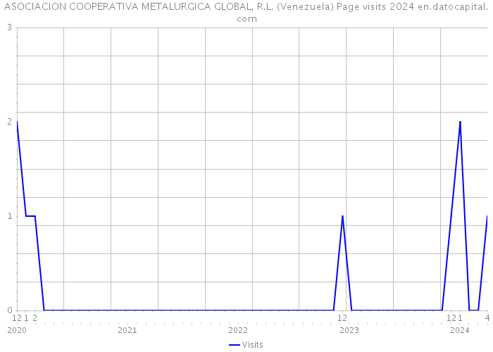 ASOCIACION COOPERATIVA METALURGICA GLOBAL, R.L. (Venezuela) Page visits 2024 
