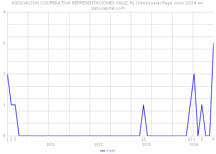 ASOCIACION COOPERATIVA REPRESENTACIONES YALIZ, RL (Venezuela) Page visits 2024 