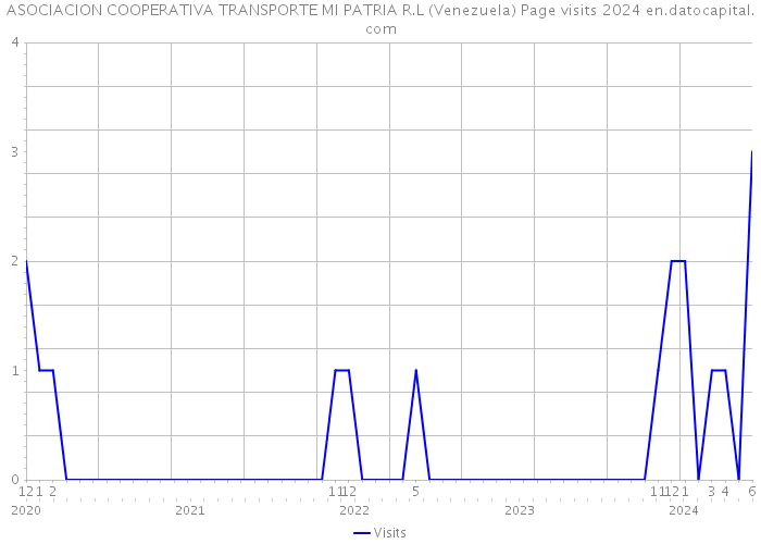 ASOCIACION COOPERATIVA TRANSPORTE MI PATRIA R.L (Venezuela) Page visits 2024 