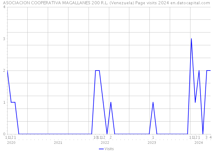 ASOCIACION COOPERATIVA MAGALLANES 200 R.L. (Venezuela) Page visits 2024 