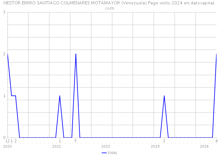 NESTOR EMIRO SANTIAGO COLMENARES MOTAMAYOR (Venezuela) Page visits 2024 