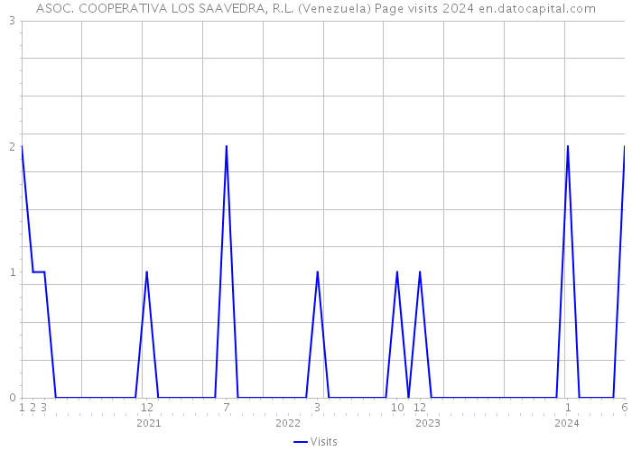 ASOC. COOPERATIVA LOS SAAVEDRA, R.L. (Venezuela) Page visits 2024 