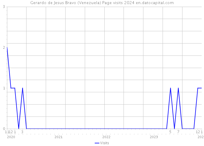 Gerardo de Jesus Bravo (Venezuela) Page visits 2024 