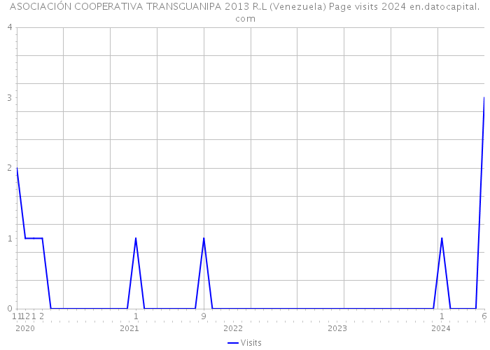 ASOCIACIÓN COOPERATIVA TRANSGUANIPA 2013 R.L (Venezuela) Page visits 2024 