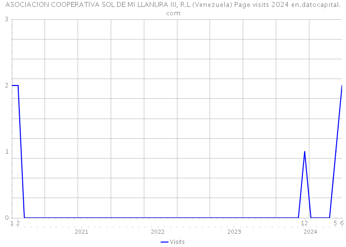 ASOCIACION COOPERATIVA SOL DE MI LLANURA III, R.L (Venezuela) Page visits 2024 
