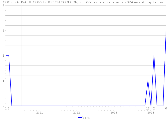 COOPERATIVA DE CONSTRUCCION CODECON, R.L. (Venezuela) Page visits 2024 