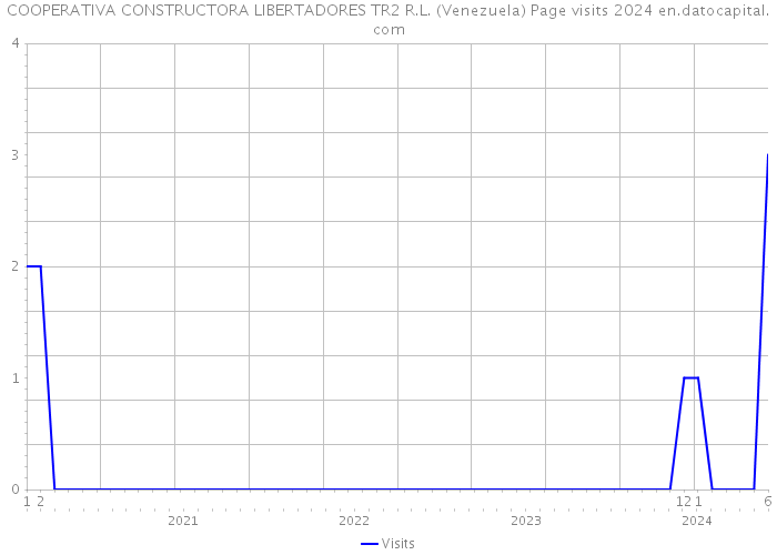 COOPERATIVA CONSTRUCTORA LIBERTADORES TR2 R.L. (Venezuela) Page visits 2024 