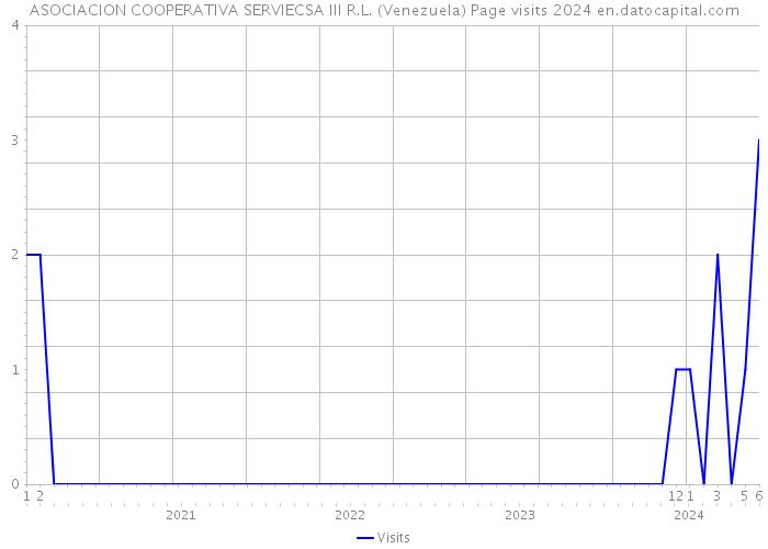 ASOCIACION COOPERATIVA SERVIECSA III R.L. (Venezuela) Page visits 2024 