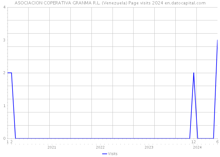 ASOCIACION COPERATIVA GRANMA R.L. (Venezuela) Page visits 2024 