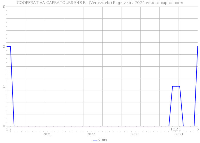 COOPERATIVA CAPRATOURS 546 RL (Venezuela) Page visits 2024 