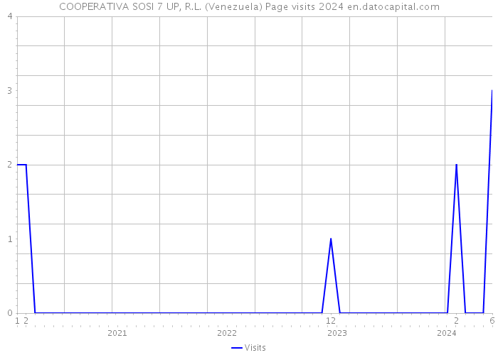 COOPERATIVA SOSI 7 UP, R.L. (Venezuela) Page visits 2024 