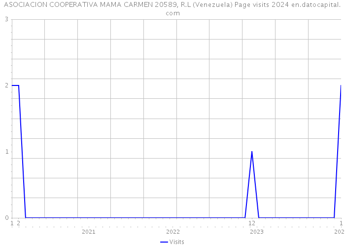 ASOCIACION COOPERATIVA MAMA CARMEN 20589, R.L (Venezuela) Page visits 2024 