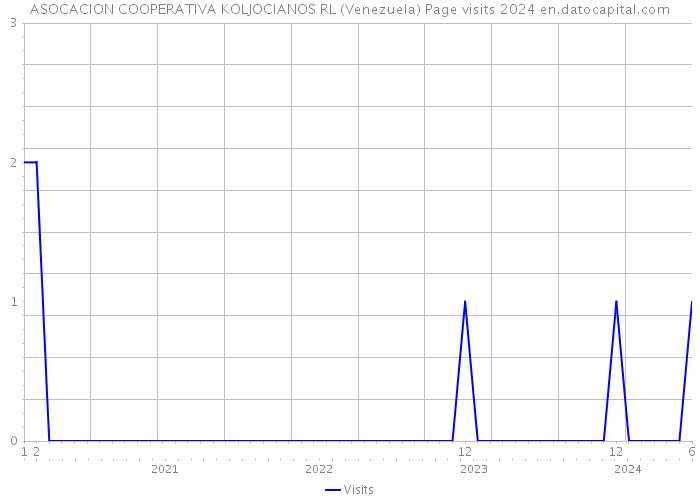 ASOCACION COOPERATIVA KOLJOCIANOS RL (Venezuela) Page visits 2024 