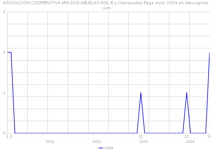 ASOCIACION COOPERATIVA MIS DOS ABUELAS 400, R.L (Venezuela) Page visits 2024 