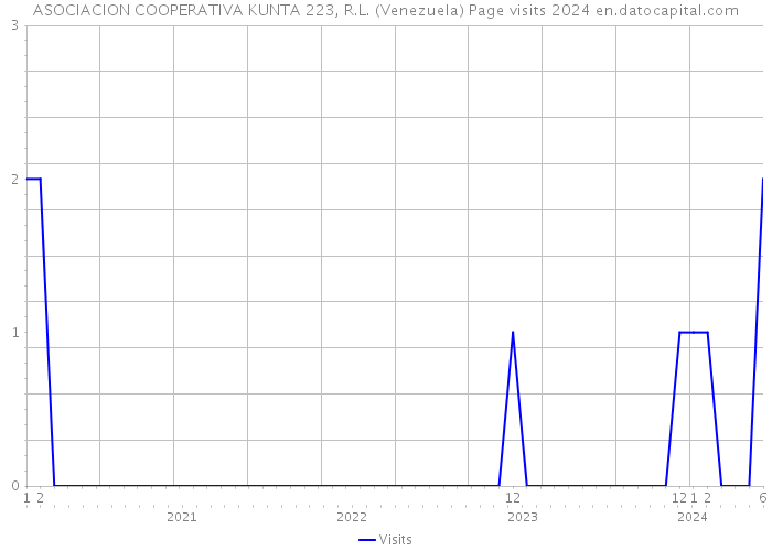 ASOCIACION COOPERATIVA KUNTA 223, R.L. (Venezuela) Page visits 2024 