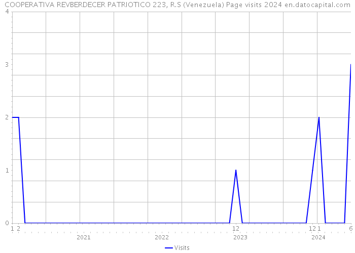 COOPERATIVA REVBERDECER PATRIOTICO 223, R.S (Venezuela) Page visits 2024 