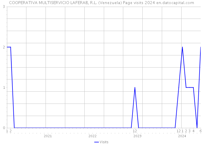 COOPERATIVA MULTISERVICIO LAFERAB, R.L. (Venezuela) Page visits 2024 