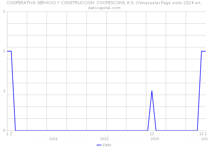 COOPERATIVA SERVICIO Y CONSTRUCCION COOPESCONS, R.S. (Venezuela) Page visits 2024 