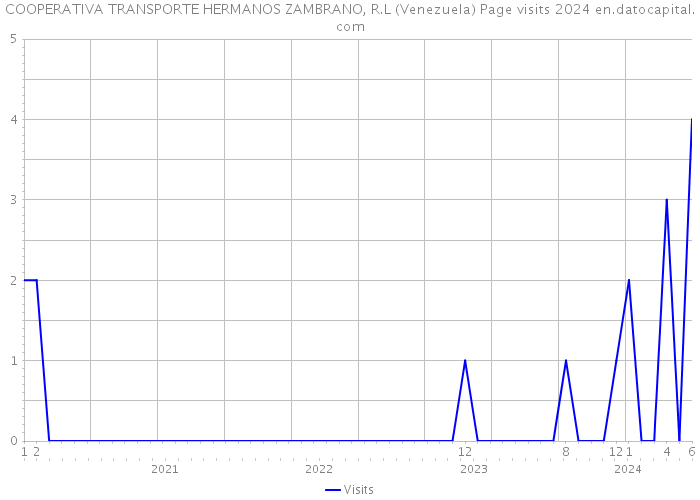 COOPERATIVA TRANSPORTE HERMANOS ZAMBRANO, R.L (Venezuela) Page visits 2024 