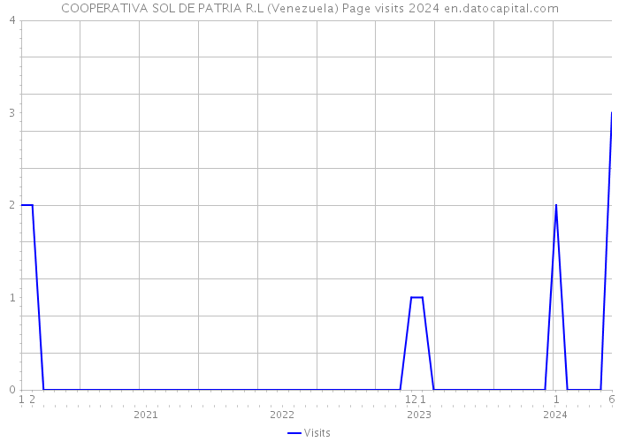 COOPERATIVA SOL DE PATRIA R.L (Venezuela) Page visits 2024 