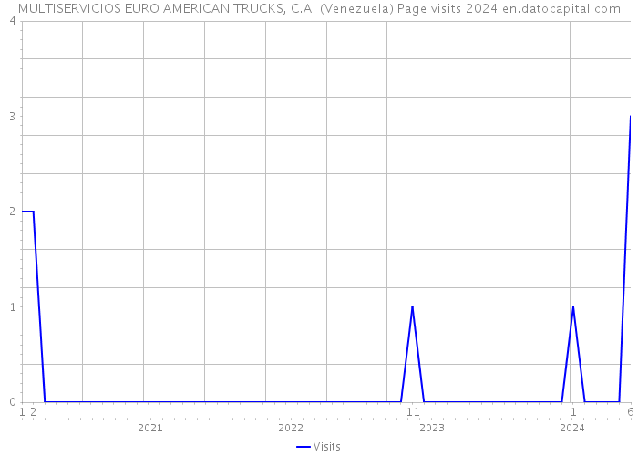 MULTISERVICIOS EURO AMERICAN TRUCKS, C.A. (Venezuela) Page visits 2024 