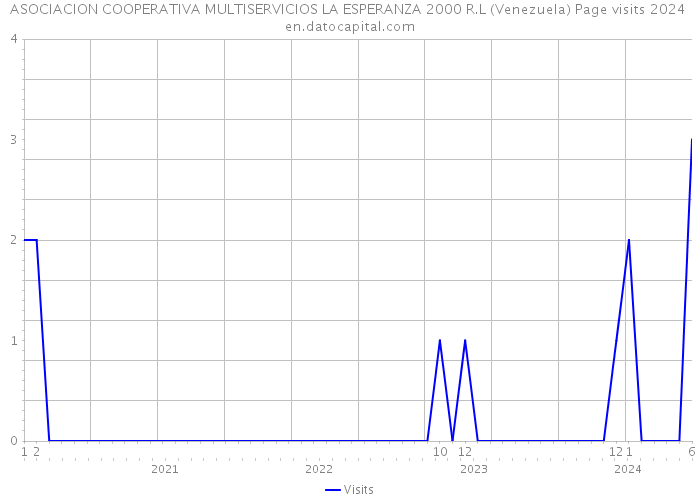 ASOCIACION COOPERATIVA MULTISERVICIOS LA ESPERANZA 2000 R.L (Venezuela) Page visits 2024 