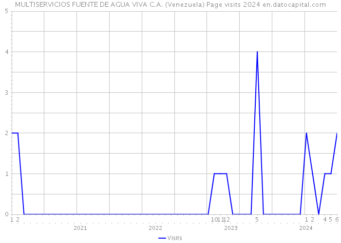 MULTISERVICIOS FUENTE DE AGUA VIVA C.A. (Venezuela) Page visits 2024 