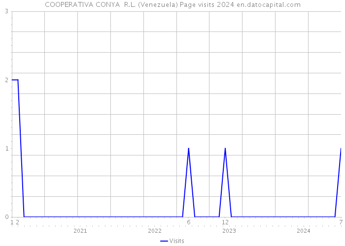 COOPERATIVA CONYA R.L. (Venezuela) Page visits 2024 