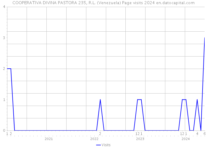 COOPERATIVA DIVINA PASTORA 235, R.L. (Venezuela) Page visits 2024 